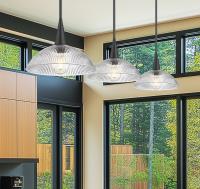 Three Light Linear Chandelier by Z-Lite - Lunelle Collection, Matte Black Finish - 3051P12-3L-MB