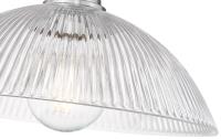 One Light Pendant by Z-Lite - Lunelle Collection, Brushed Nickel Finish - 3051P12-BN