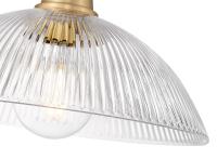 One Light Pendant by Z-Lite - Lunelle Collection, Modern Gold Finish - 3051P12-MGLD