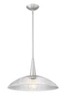 One Light Pendant by Z-Lite - Lunelle Collection, Brushed Nickel Finish - 3051P18-BN