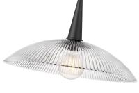 One Light Pendant by Z-Lite - Lunelle Collection, Matte Black Finish - 3051P18-MB