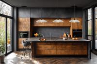 One Light Pendant by Z-Lite - Lunelle Collection, Matte Black Finish - 3051P18-MB