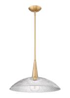 One Light Pendant by Z-Lite - Lunelle Collection, Modern Gold Finish - 3051P18-MGLD