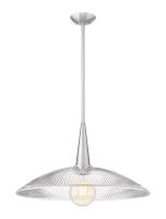 One Light Pendant by Z-Lite - Lunelle Collection, Brushed Nickel Finish - 3051P24-BN