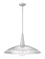 One Light Pendant by Z-Lite - Lunelle Collection, Brushed Nickel Finish - 3051P24-BN
