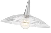 One Light Pendant by Z-Lite - Lunelle Collection, Brushed Nickel Finish - 3051P24-BN