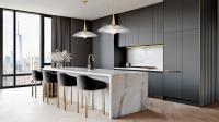 One Light Pendant by Z-Lite - Lunelle Collection, Modern Gold Finish - 3051P24-MGLD