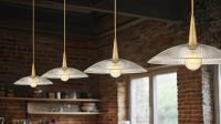 One Light Pendant by Z-Lite - Lunelle Collection, Modern Gold Finish - 3051P24-MGLD
