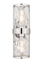 Two Light Wall Sconce by Z-Lite - Meridian Collection, Polished Nickel Finish - 3053-2SL-PN