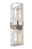 Two Light Wall Sconce by Z-Lite - Meridian Collection, Polished Nickel Finish - 3053-2SL-PN