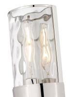 Two Light Wall Sconce by Z-Lite - Meridian Collection, Polished Nickel Finish - 3053-2SL-PN