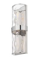 Two Light Wall Sconce by Z-Lite - Meridian Collection, Polished Nickel Finish - 3053-2SL-PN
