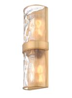 Two Light Wall Sconce by Z-Lite - Meridian Collection, Rubbed Brass Finish - 3053-2SL-RB