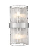 Two Light Wall Sconce by Z-Lite - Meridian Collection, Brushed Nickel Finish - 3053-2SS-BN