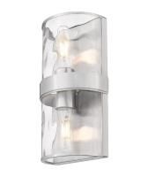 Two Light Wall Sconce by Z-Lite - Meridian Collection, Brushed Nickel Finish - 3053-2SS-BN
