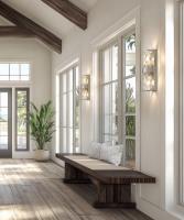 Two Light Wall Sconce by Z-Lite - Meridian Collection, Brushed Nickel Finish - 3053-2SS-BN