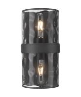 Two Light Wall Sconce by Z-Lite - Meridian Collection, Matte Black Finish - 3053-2SS-MB