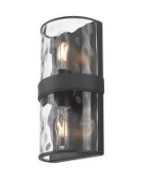 Two Light Wall Sconce by Z-Lite - Meridian Collection, Matte Black Finish - 3053-2SS-MB