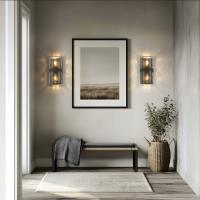 Two Light Wall Sconce by Z-Lite - Meridian Collection, Matte Black Finish - 3053-2SS-MB
