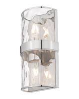 Two Light Wall Sconce by Z-Lite - Meridian Collection, Polished Nickel Finish - 3053-2SS-PN