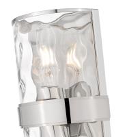 Two Light Wall Sconce by Z-Lite - Meridian Collection, Polished Nickel Finish - 3053-2SS-PN