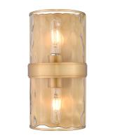 Two Light Wall Sconce by Z-Lite - Meridian Collection, Rubbed Brass Finish - 3053-2SS-RB