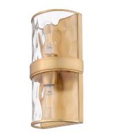 Two Light Wall Sconce by Z-Lite - Meridian Collection, Rubbed Brass Finish - 3053-2SS-RB