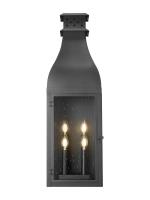 Four Light Outdoor Wall Mount by Z-Lite - Toulouse Collection, Sand Black Finish - 5030XL-BK