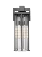 Two Light Outdoor Wall Mount by Z-Lite - Fortis Collection, Sand Black Finish - 5031B-BK