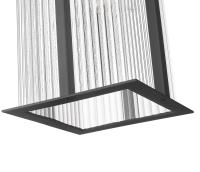 Two Light Outdoor Wall Mount by Z-Lite - Fortis Collection, Sand Black Finish - 5031B-BK