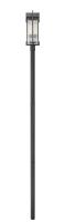 Two Light Outdoor Post Mount by Z-Lite - Fortis Collection, Sand Black Finish - 5031PHBR-5009P120-BK