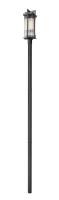 Two Light Outdoor Post Mount by Z-Lite - Fortis Collection, Sand Black Finish - 5031PHBR-5009P120-BK