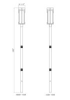 Two Light Outdoor Post Mount by Z-Lite - Fortis Collection, Sand Black Finish - 5031PHBR-5009P96-BK