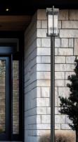 Two Light Outdoor Post Mount by Z-Lite - Fortis Collection, Sand Black Finish - 5031PHBR-5009P96-BK