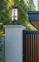 Two Light Outdoor Pier Mount by Z-Lite - Fortis Collection, Sand Black Finish - 5031PHBR-533PM-BK