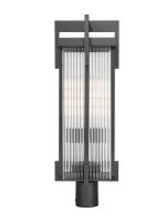Two Light Outdoor Post Mount by Z-Lite - Fortis Collection, Sand Black Finish - 5031PHBR-BK