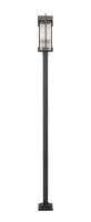 Two Light Outdoor Post Mount by Z-Lite - Fortis Collection, Sand Black Finish - 5031PHBS-536P-BK