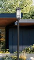 Two Light Outdoor Post Mount by Z-Lite - Fortis Collection, Sand Black Finish - 5031PHBS-536P-BK