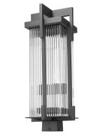 Two Light Outdoor Post Mount by Z-Lite - Fortis Collection, Sand Black Finish - 5031PHBS-BK