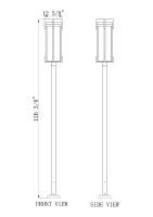 Three Light Outdoor Post Mount by Z-Lite - Fortis Collection, Sand Black Finish - 5031PHXLS-536P-BK