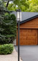 Three Light Outdoor Post Mount by Z-Lite - Fortis Collection, Sand Black Finish - 5031PHXLS-536P-BK