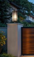 Three Light Outdoor Pier Mount by Z-Lite - Fortis Collection, Sand Black Finish - 5031PHXLS-SQPM-BK