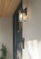 One Light Outdoor Wall Mount by Z-Lite - Fortis Collection, Sand Black Finish - 5031S-BK