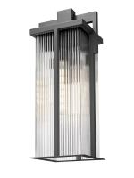 Three Light Outdoor Wall Mount by Z-Lite - Fortis Collection, Sand Black Finish - 5031XL-BK