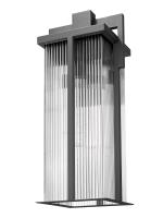 Three Light Outdoor Wall Mount by Z-Lite - Fortis Collection, Sand Black Finish - 5031XL-BK