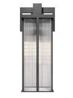 Three Light Outdoor Wall Mount by Z-Lite - Fortis Collection, Sand Black Finish - 5031XL-BK