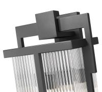 Three Light Outdoor Wall Mount by Z-Lite - Fortis Collection, Sand Black Finish - 5031XL-BK