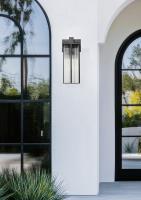 Three Light Outdoor Wall Mount by Z-Lite - Fortis Collection, Sand Black Finish - 5031XL-BK