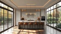 Three Light Linear Chandelier by Z-Lite - Valencia Collection, Modern Gold Finish - 623P16-3L-MGLD