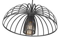 One Light Pendant by Z-Lite - Valencia Collection, Matte Black Finish - 623P16-MB